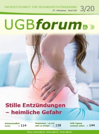 UGBforum 3/20: Stille Entzündungen – heimliche Gefahr – digital (PDF)