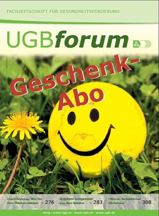 Geschenkabo UGBforum + UGB-Rucksack