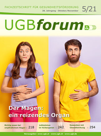 UGBforum 5/21: Der Magen – ein reizendes Organ – digital (PDF)